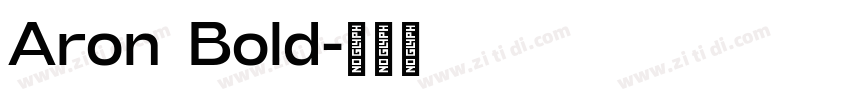 Aron Bold字体转换